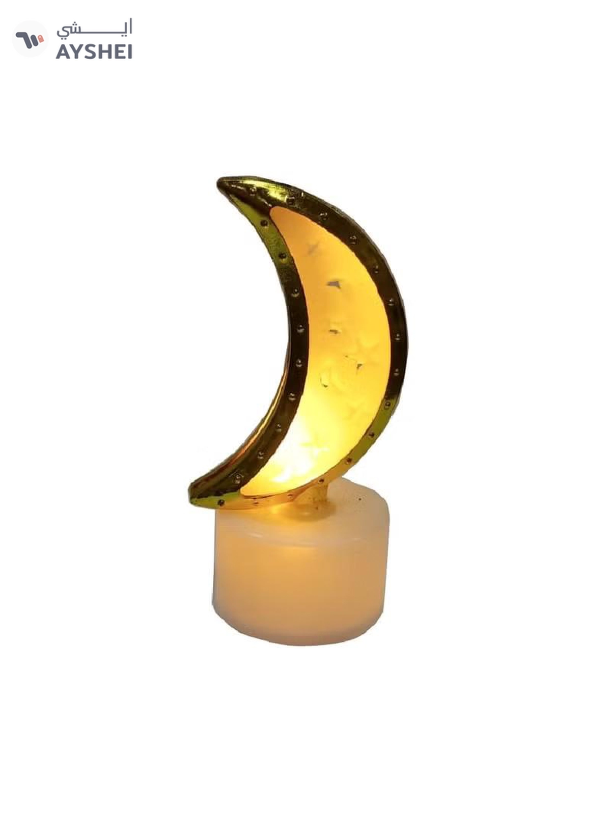 Yuwell Pack Of 12 Pcs Moon Shape Ramadan Light Mini Portable Night Light And Table Decor Lamp For Ramadan Decoration-2-2