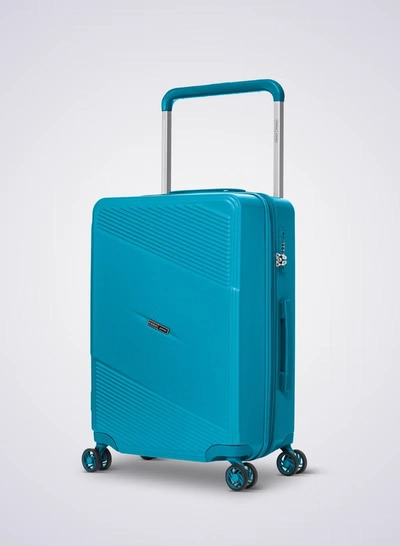 PARAJOHN Effortless Travel with Our Sleek 3-Piece Polypropylene Wide Handle Spinner Luggage Set BLUE-1