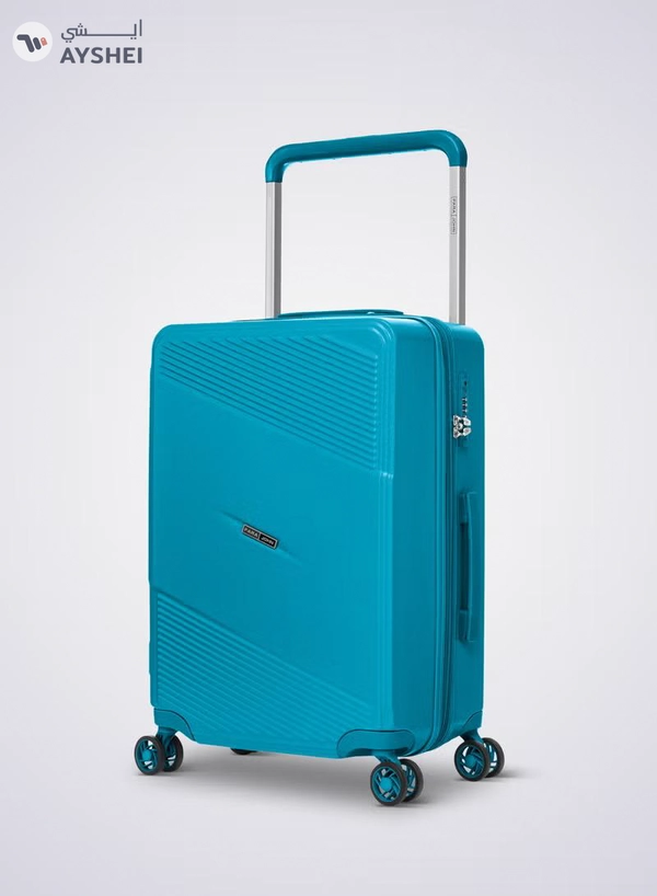 PARAJOHN Effortless Travel with Our Sleek 3-Piece Polypropylene Wide Handle Spinner Luggage Set BLUE