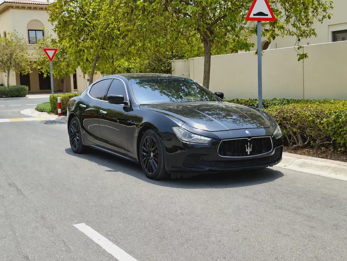 AED 3,000 PM |  MASERATI GHIBLI | S | Q4 | FREE ACCIDENT | DECENT CONDITION | 0% DOWNPAYMENT-2-2