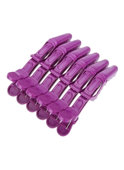 ORiTi 6 Piece Sectioning Clips Clamps Hairdressing Salon -2