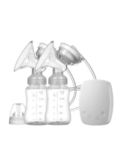 Kiddoz Electric Breast Pump 150Ml, Usb Rechargeable, 8 Adjustable Suction Levels, Bpa-Free, Portable, Silicone + Pp, Comfortable Breastfeeding, White-0