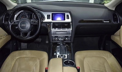 Audi Q7 S-Line 40TFSi Quattro ( 2015 Model ) in White Color GCC Specs-6