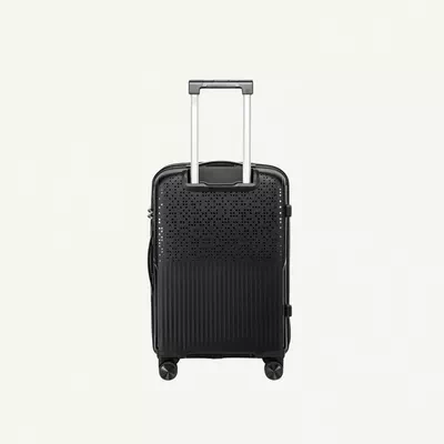 British Tourister 3 Piece Polypropylene Hard Side Spinner Luggage Trolley Set 20/24/28 Inch - Black-4