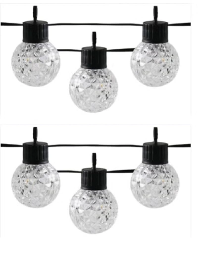 Yuwell 10 Led Light Fairy String Lights Warm White Outdoor Courtyard Light For Garden Party Decor Light Crystal Ball Light 5 Meter Outdoor String Lights Fairy Light-1