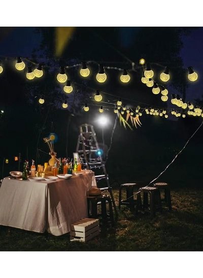 Yuwell 10 Led Light Fairy String Lights Warm White Outdoor Courtyard Light For Garden Party Decor Light Crystal Ball Light 5 Meter Outdoor String Lights Fairy Light-2