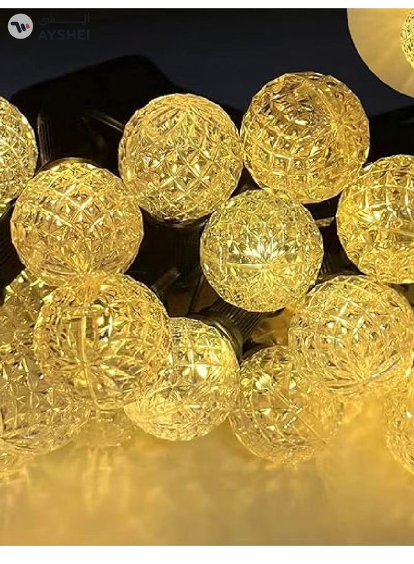Yuwell 10 Led Light Fairy String Lights Warm White Outdoor Courtyard Light For Garden Party Decor Light Crystal Ball Light 5 Meter Outdoor String Lights Fairy Light