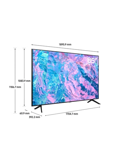 Samsung 85 Inch Crystal UHD 4K Smart TV 2023 UA85CU7000UXZN Black-6