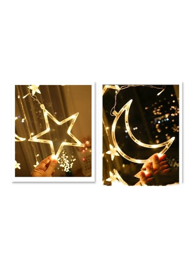 Salla Star And Moon Shaped Decorative Light Set Warm White-6