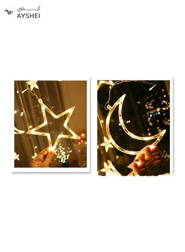 Salla Star And Moon Shaped Decorative Light Set Warm White