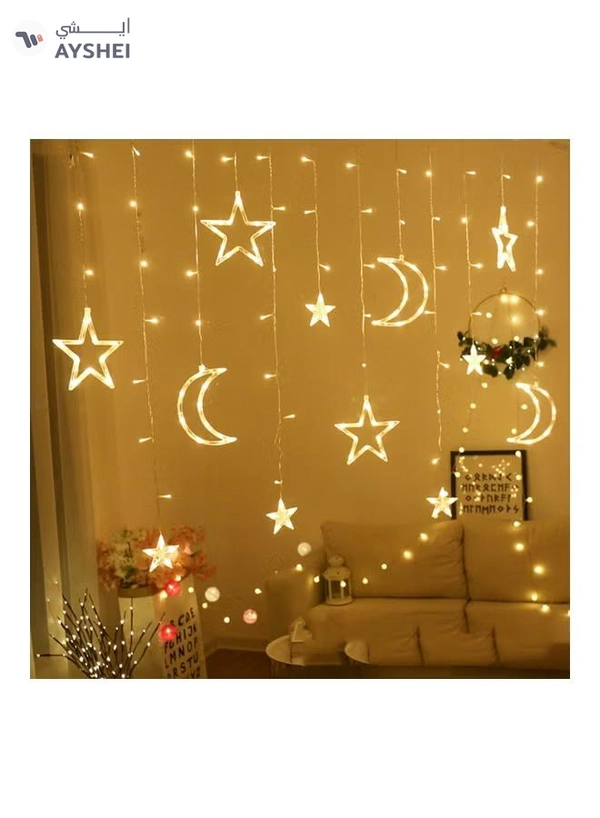 Salla Star And Moon Shaped Decorative Light Set Warm White