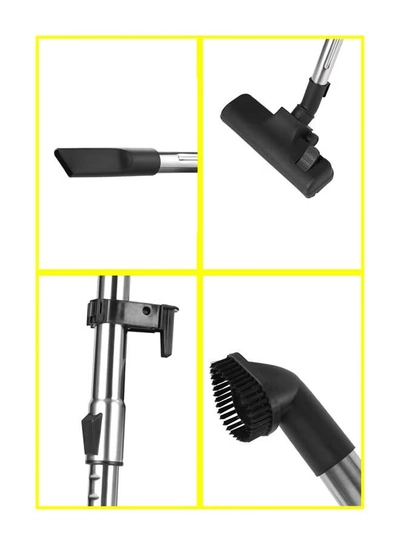 GEEPAS Wet and Dry Stainless Steel Vacuum Cleaner with Elegant Body, Adjustable Suction on Handle / Power Rating : AC 220 – 240 (50/60 Hz) 25 L 2300 W GVC19011N Silver/Black/Yellow-5