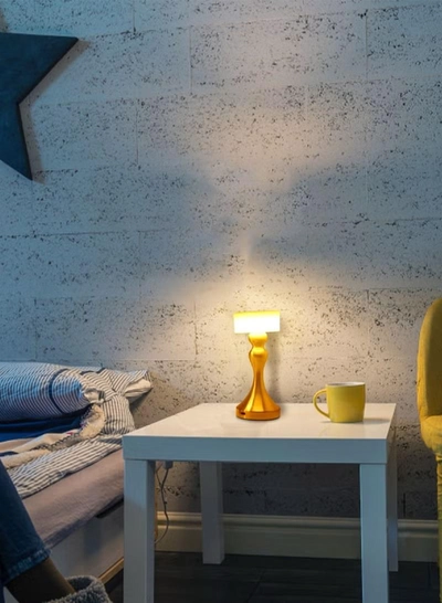 Yuwell Touch Sensor Bar Table Lamp Portable Cordless Rechargeable Battery LED Table Lamp Night Lights Bedroom Bedside And Restaurant 3 Light Intensities Tactile Switch Desk Lamp-1