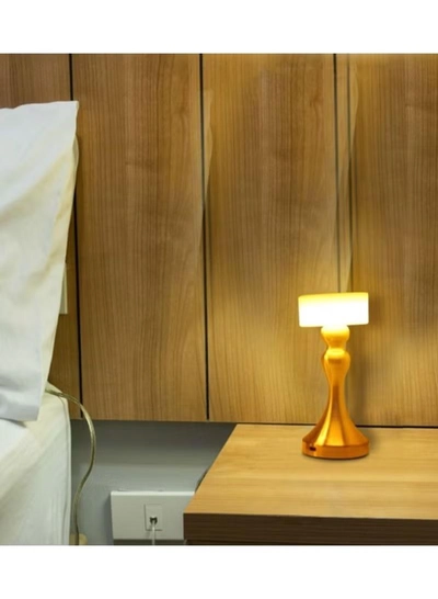 Yuwell Touch Sensor Bar Table Lamp Portable Cordless Rechargeable Battery LED Table Lamp Night Lights Bedroom Bedside And Restaurant 3 Light Intensities Tactile Switch Desk Lamp-3