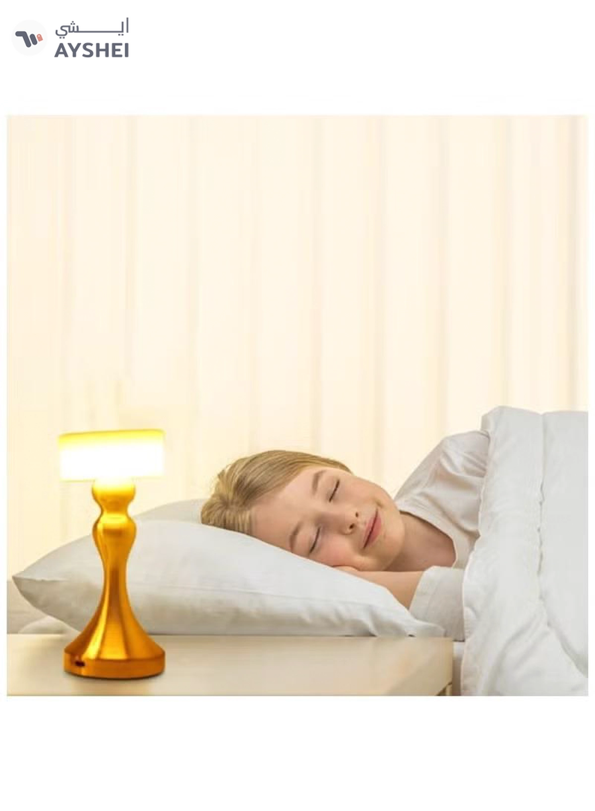Yuwell Touch Sensor Bar Table Lamp Portable Cordless Rechargeable Battery LED Table Lamp Night Lights Bedroom Bedside And Restaurant 3 Light Intensities Tactile Switch Desk Lamp-2-2
