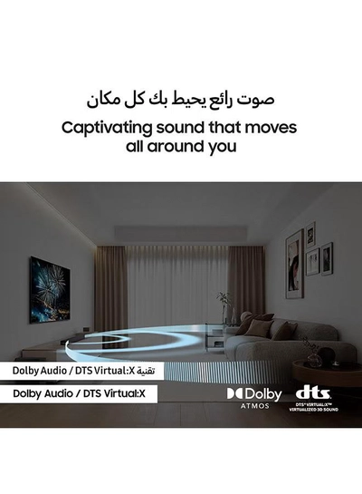 Samsung Soundbar, B-Series, B650D, 3.1ch, 2024,International Version Dolby Audio, Built-in Center Speaker, Subwoofer With Bass Boost, Adaptive Sound ZN HW-B650D Black-3