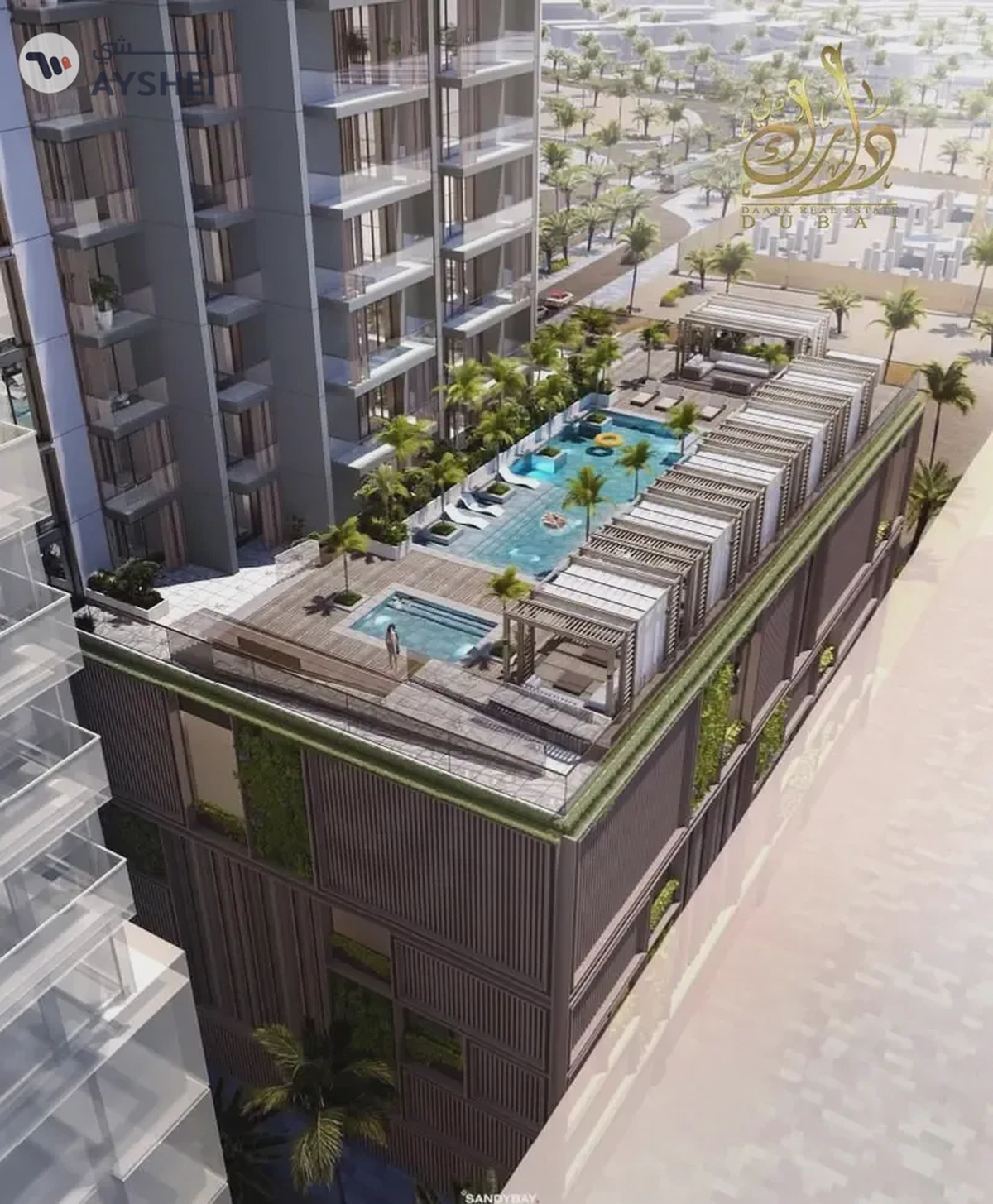 Contemporary High-Rise Apartments with City Views & Amenities