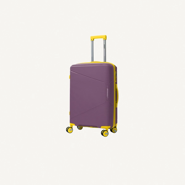British Tourister 3 Piece Polypropylene Hard side Luggage Set with TSA Lock | Lightweight Spinner Suitcases with 360° Wheels | Durable Trolley Bags for Secure Travel (Small, Medium, Large) – Purple