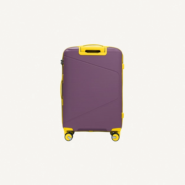 British Tourister 3 Piece Polypropylene Hard side Luggage Set with TSA Lock | Lightweight Spinner Suitcases with 360° Wheels | Durable Trolley Bags for Secure Travel (Small, Medium, Large) – Purple