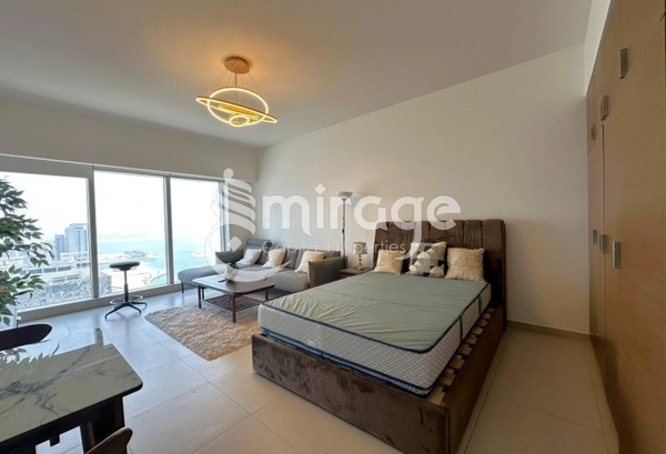 Vacant | Fully Furnished Studio | Sea & Pool View