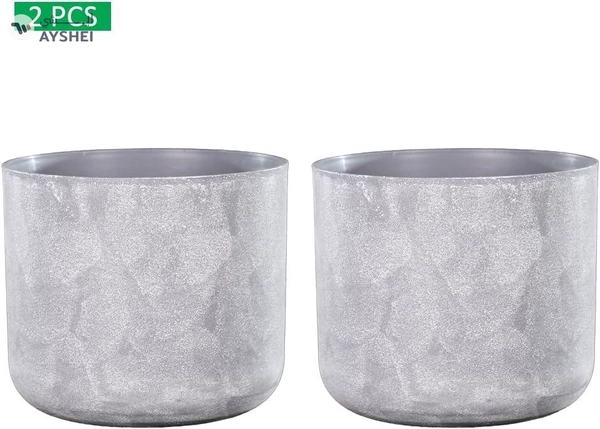 Yatai Gray Colored Plastic Vases