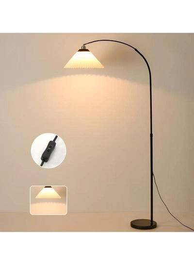DubaiGallery Pleated Floor Lamp Nordic Creative Retro Luxury Lamp for Living Room, Study, and Bedroom with 12W Remote Control and Bulb-2