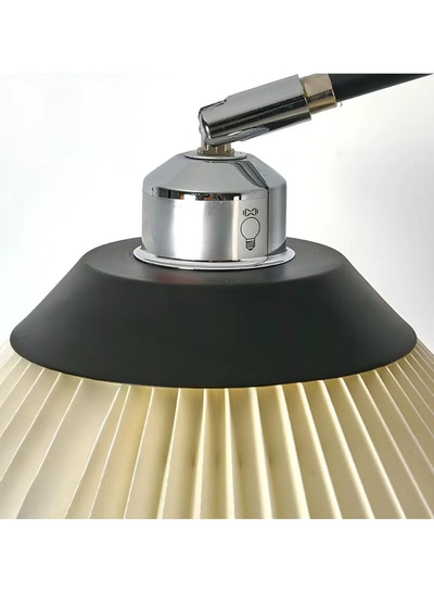 DubaiGallery Pleated Floor Lamp Nordic Creative Retro Luxury Lamp for Living Room, Study, and Bedroom with 12W Remote Control and Bulb-3