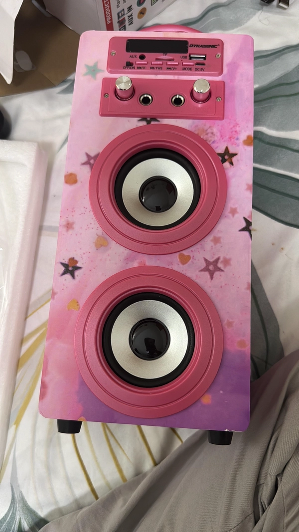 dynosonic brand new speakers with 2 microphones