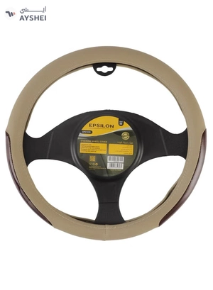 Epsilon Steering Wheel Cover- EPS1229 Size M With Leather Touch for Improved Control 