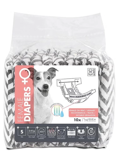 mpets Female Dog Diapers S 10 Pack-0