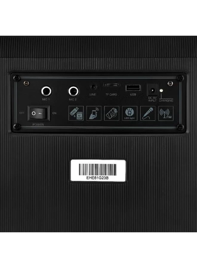 GEEPAS Portable And Rechargeable Party Speaker- GMS11161| Bluetooth, TWS Function and FM Radio| Lightweight and Portable Design, With Color Control LED Light |Multiple Mode Selections and Menu Function| Black, 2 Years Warranty-6
