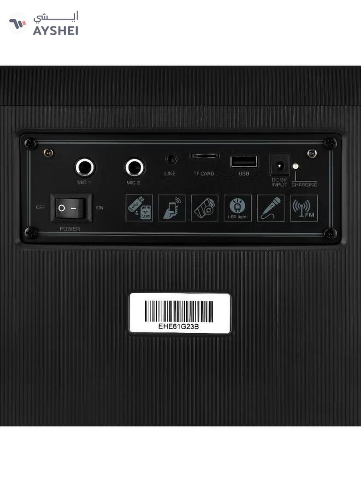 GEEPAS Portable And Rechargeable Party Speaker- GMS11161| Bluetooth, TWS Function and FM Radio| Lightweight and Portable Design, With Color Control LED Light |Multiple Mode Selections and Menu Function| Black, 2 Years Warranty-6-6