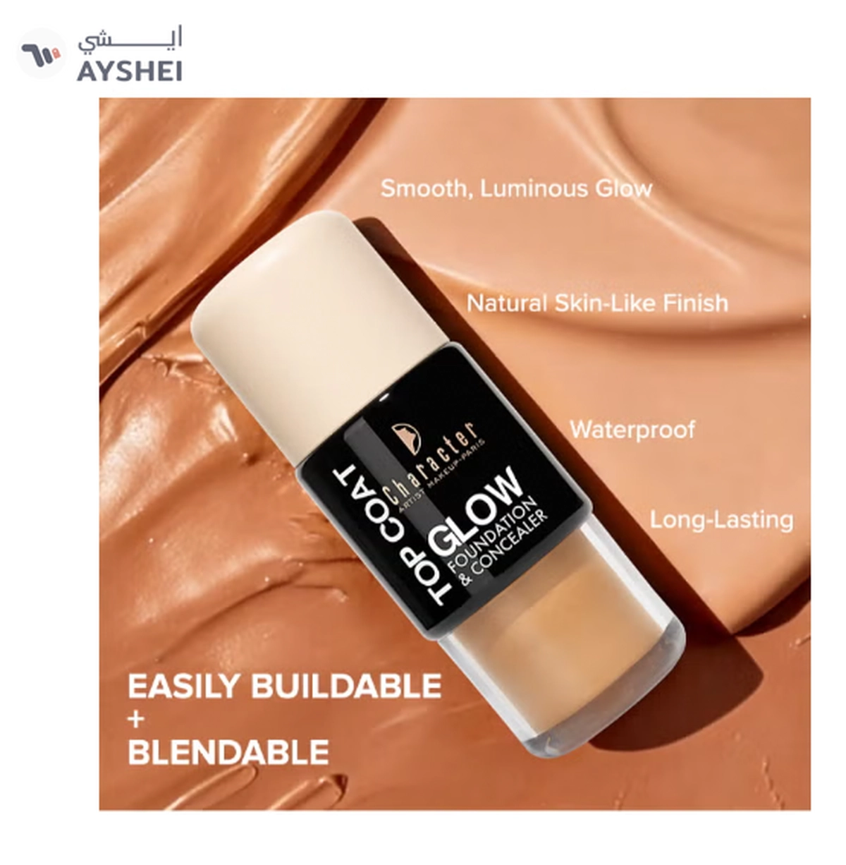 Character Top Coat Glow Foundation And Concealer-1-1