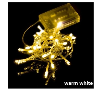 BATTERY OPERATED LED DECORATIVE LIGHTS-AA 4.5V-10M-WARM WHITE-0