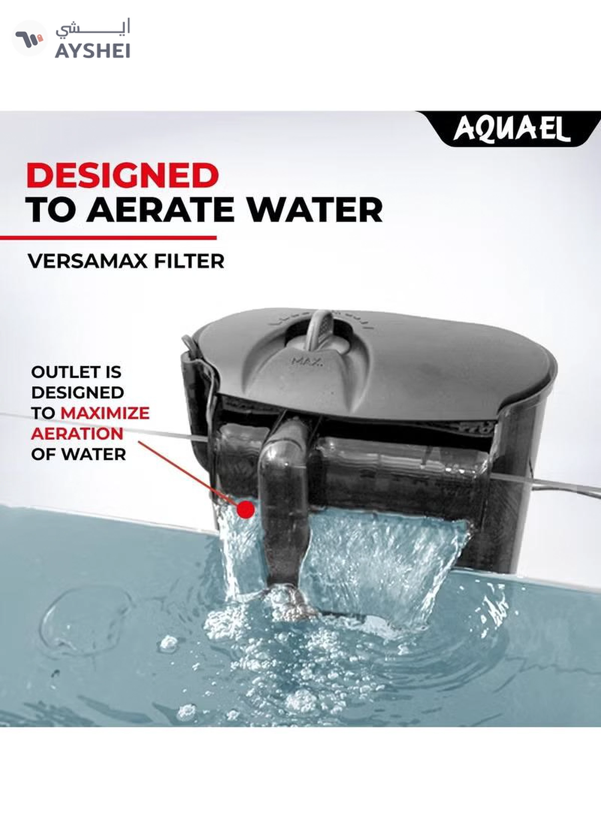 AQUARIUM Aquael VersaMax 3 External Filter [Max Flow:1200 l/h] For 80-300 Litres Aquarium-2-2