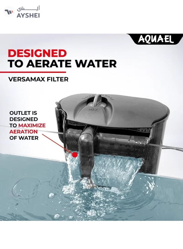 AQUARIUM Aquael VersaMax 3 External Filter [Max Flow:1200 l/h] For 80-300 Litres Aquarium