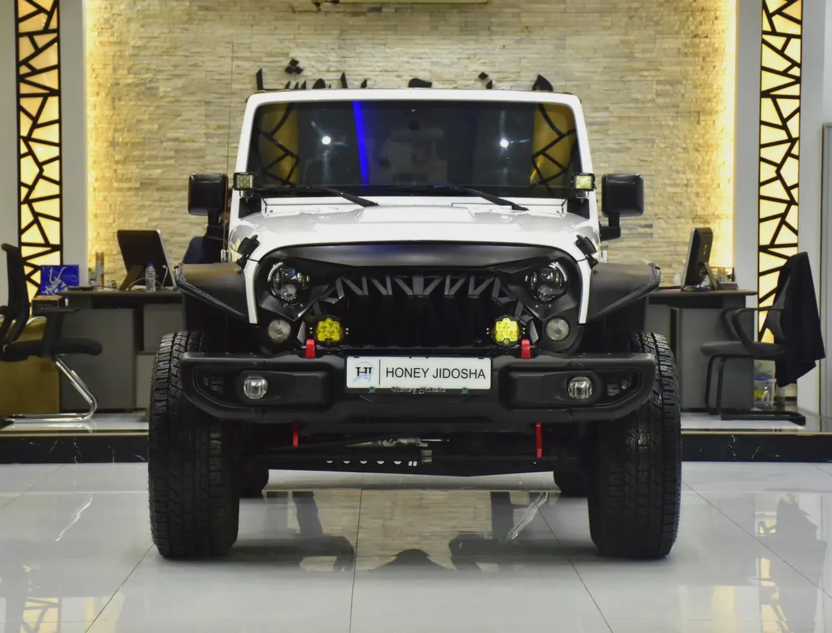 EXCELLENT DEAL for our Jeep Wrangler Sport ( 2017 Model ) in White Color GCC Specs