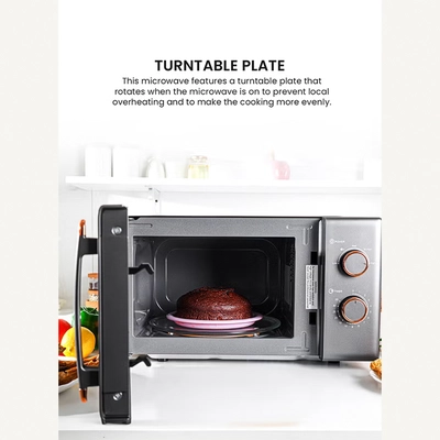 Olsenmark 20 L Microwave Oven Turntable Plate, Multiple Power Levels and Cooking Stages-4
