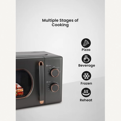 Olsenmark 20 L Microwave Oven Turntable Plate, Multiple Power Levels and Cooking Stages-1