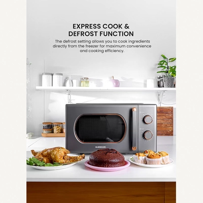 Olsenmark 20 L Microwave Oven Turntable Plate, Multiple Power Levels and Cooking Stages-5