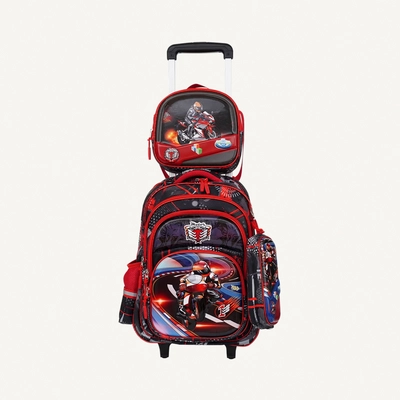 PARAJOHN StarKids Character School bag -Red-3