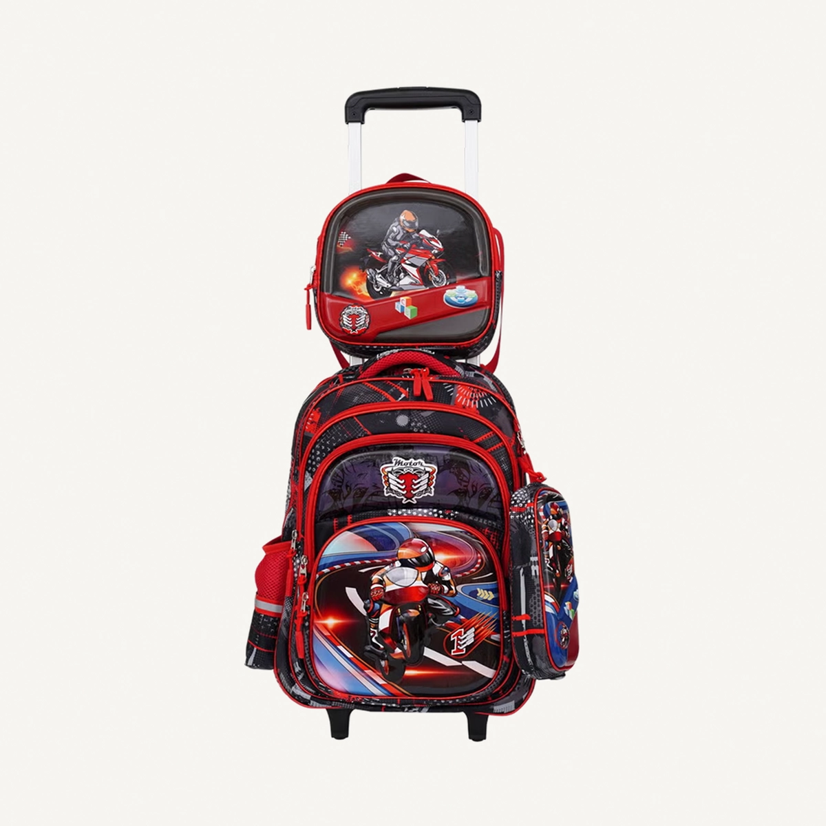 PARAJOHN StarKids Character School bag -Red-3-3