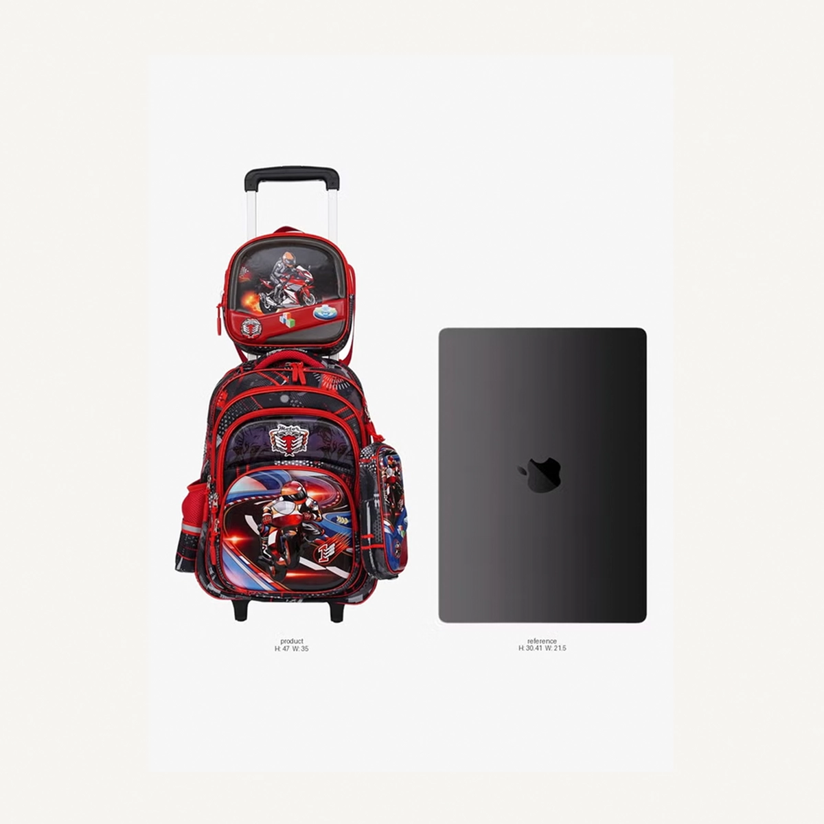 PARAJOHN StarKids Character School bag -Red-1-1
