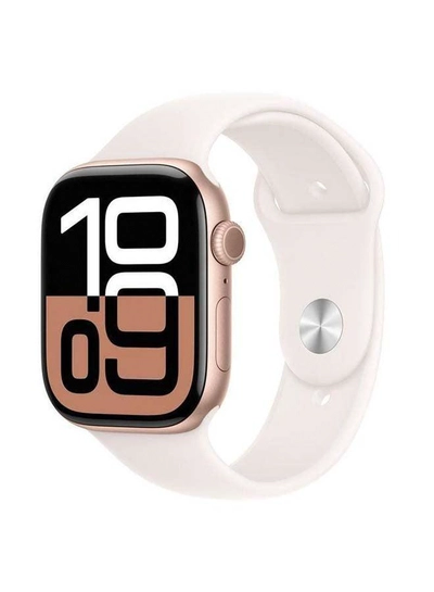 Apple Watch Series 10 GPS 46MM Rose Gold Aluminium Case with Light Blush Sport Band ML Rose Gold Aluminium-1