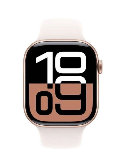 Apple Watch Series 10 GPS 46MM Rose Gold Aluminium Case with Light Blush Sport Band ML Rose Gold Aluminium-0