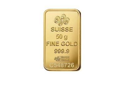 PAMP Swiss Made 24K(999.9) Pamp 50g Gold Bar-3