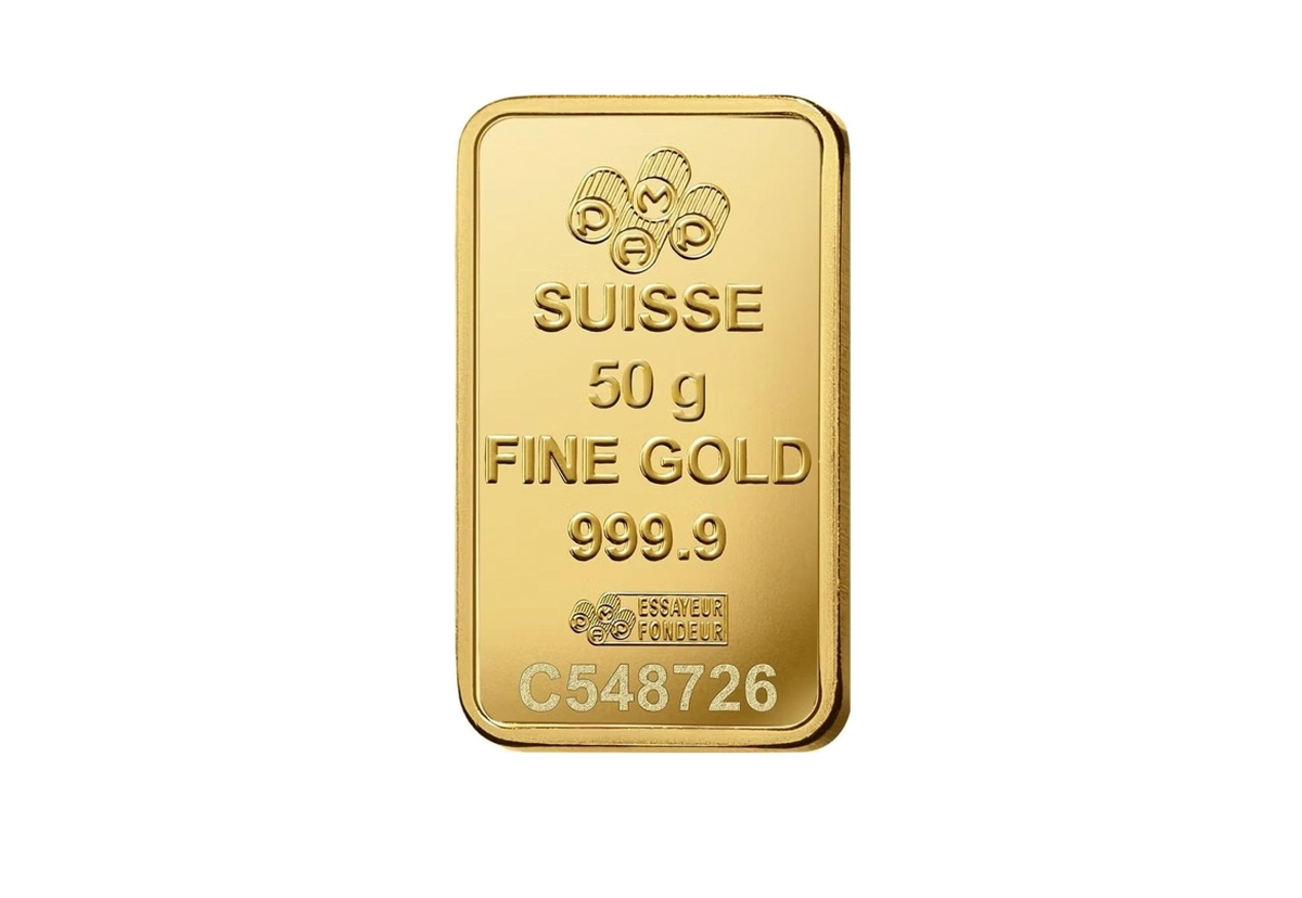 PAMP Swiss Made 24K(999.9) Pamp 50g Gold Bar-3-3