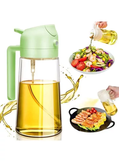 Large Capacity Glass Oil Dispenser with Convenient Pump Handle, Kitchen Cooking Oil Bottle for Accurate and Mess-Free Pouring, Refillable Container Suitable for Olive Oil, Vegetable Oil, Vinegar, Sauces and Dressings-0