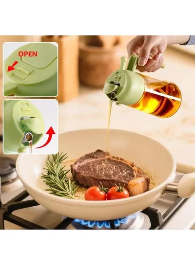 Large Capacity Glass Oil Dispenser with Convenient Pump Handle, Kitchen Cooking Oil Bottle for Accurate and Mess-Free Pouring, Refillable Container Suitable for Olive Oil, Vegetable Oil, Vinegar, Sauces and Dressings-3