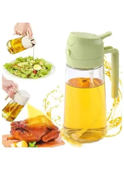 Large Capacity Glass Oil Dispenser with Convenient Pump Handle, Kitchen Cooking Oil Bottle for Accurate and Mess-Free Pouring, Refillable Container Suitable for Olive Oil, Vegetable Oil, Vinegar, Sauces and Dressings-5